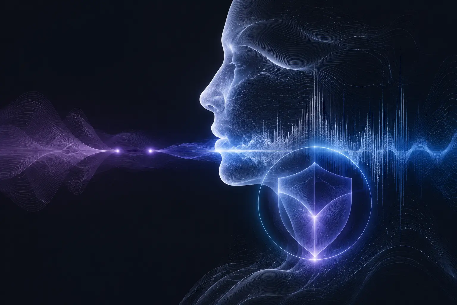 An abstract voice profile protected by a verification motif